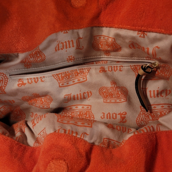 Juicy Couture large ruffled Tote in 🧡 orange - Picture 3 of 8